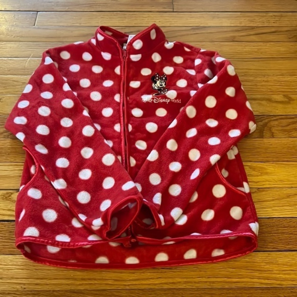 Disney‎ Parks Minnie Mouse Fleece Girls Size Large ❤️